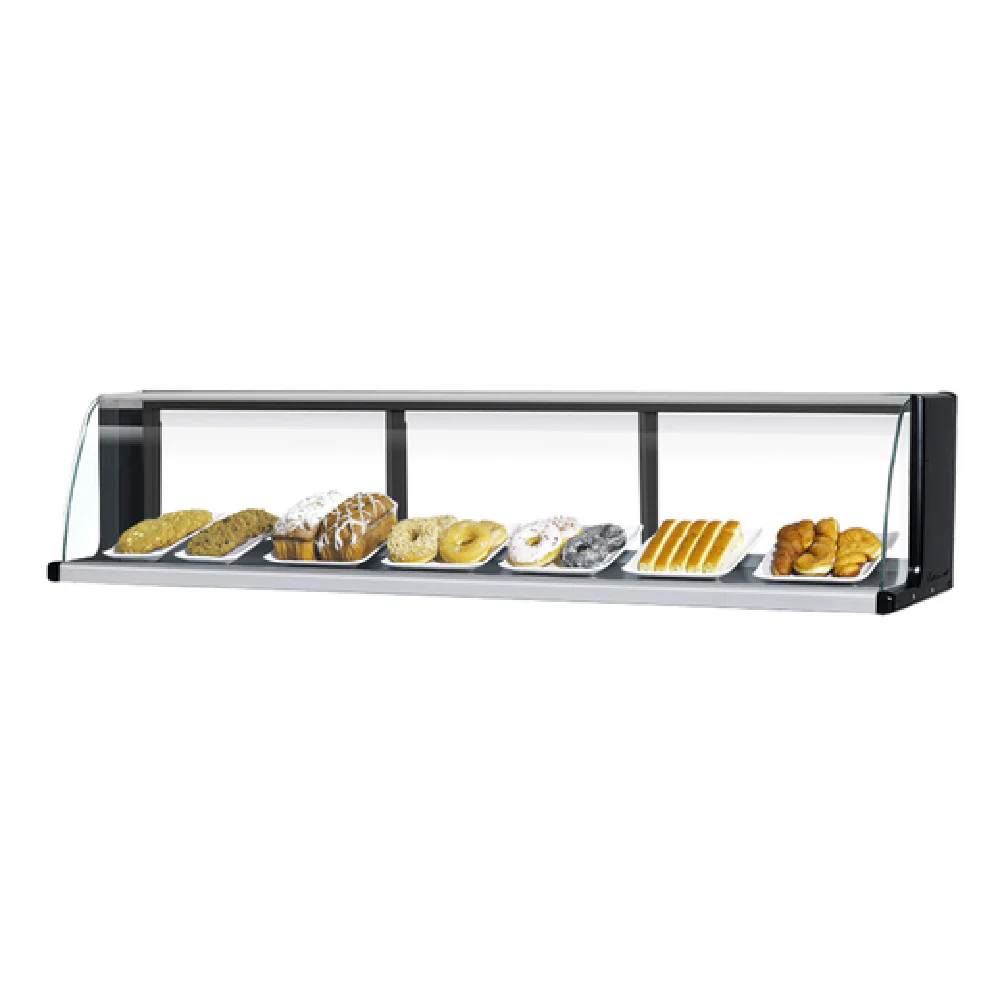 Turbo Air TOMD-30LB 28 Inch Top Display Dry Case Non-Refrigerated Stainless Steel and Black