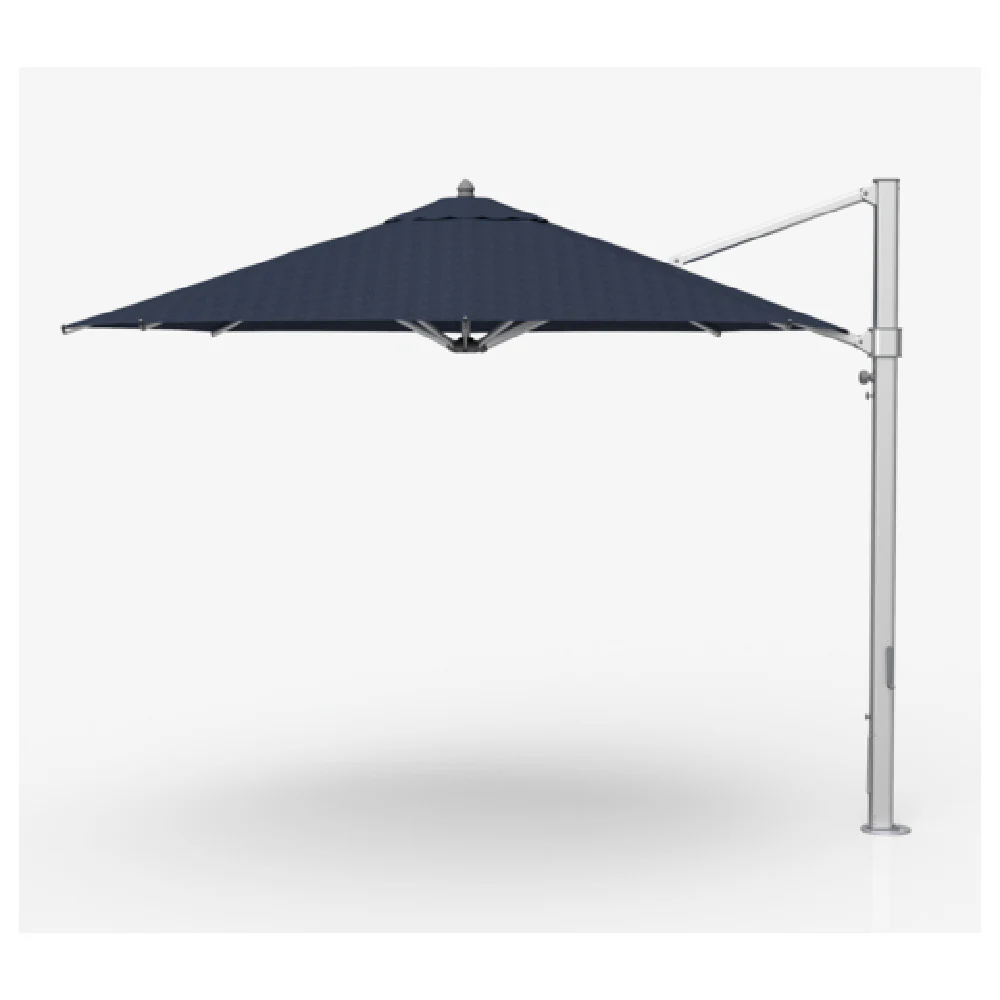 9019-01 GRC 132 Inch Avalon Cantilever Umbrella with Crank Lift Matte Silver 9019-01 GRC 132 Inch Avalon Cantilever Umbrella with Crank Lift Matte Silver