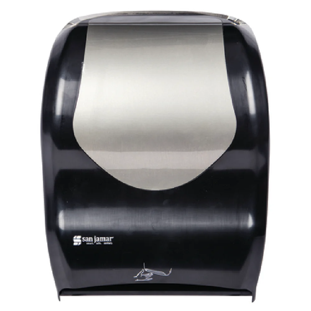 San Jamar T1470BKSS 12-11/16 Inch Touch-free Paper Towel Dispenser Plastic Black