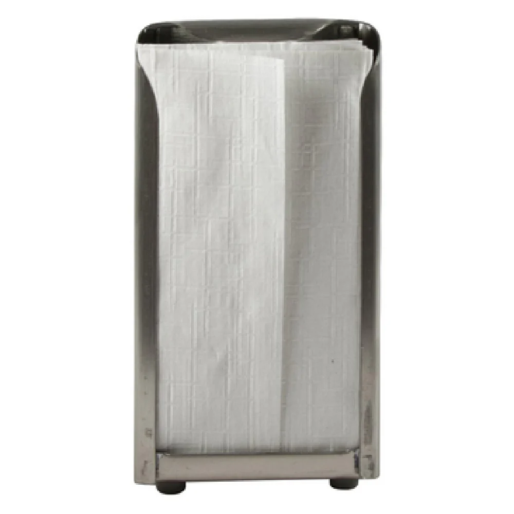 Carlisle H900X 3-3/4 Inch Width Countertop Napkin Dispenser Stainless Steel with Satin Finish