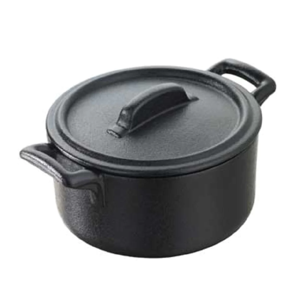 Revol 641637 7 Oz Round Casserole Dish with Lid and Handles Porcelain Revol 641637 7 Oz Round Casserole Dish with Lid and Handles Porcelain
