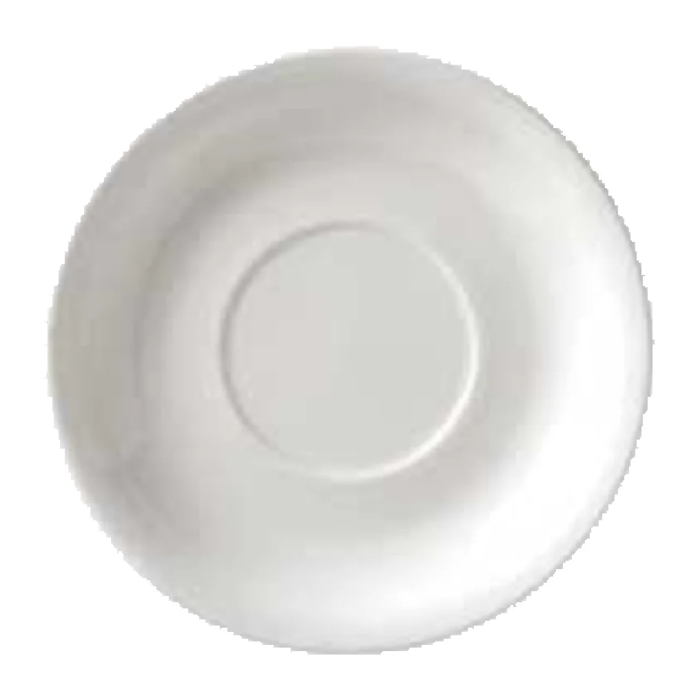 Vertex China SK-36-Y 4-7/8 Inch Diameter Round Saucer China Sculpted Lines