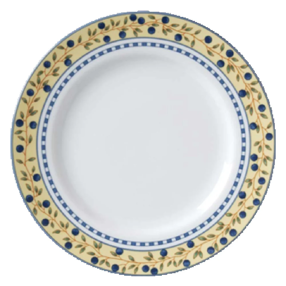 Vertex China AL-8-BB 9-1/4 Inch Diameter Round Plate Polished Foot Porcelain Vertex China AL-8-BB 9-1/4 Inch Diameter Round Plate Polished Foot Porcelain