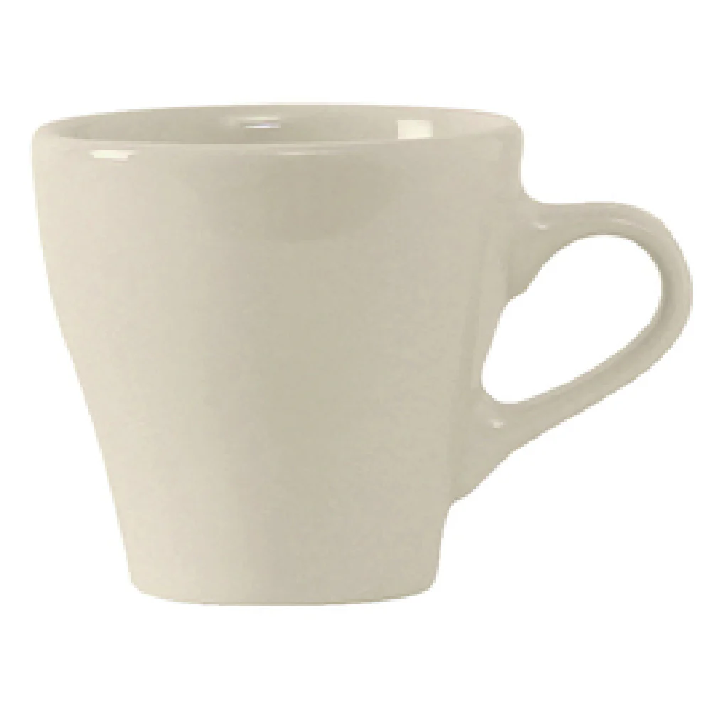Tuxton BEF-0308 3 Oz Cappuccino Cup Lead-Free Ceramic DuraTux Finish
