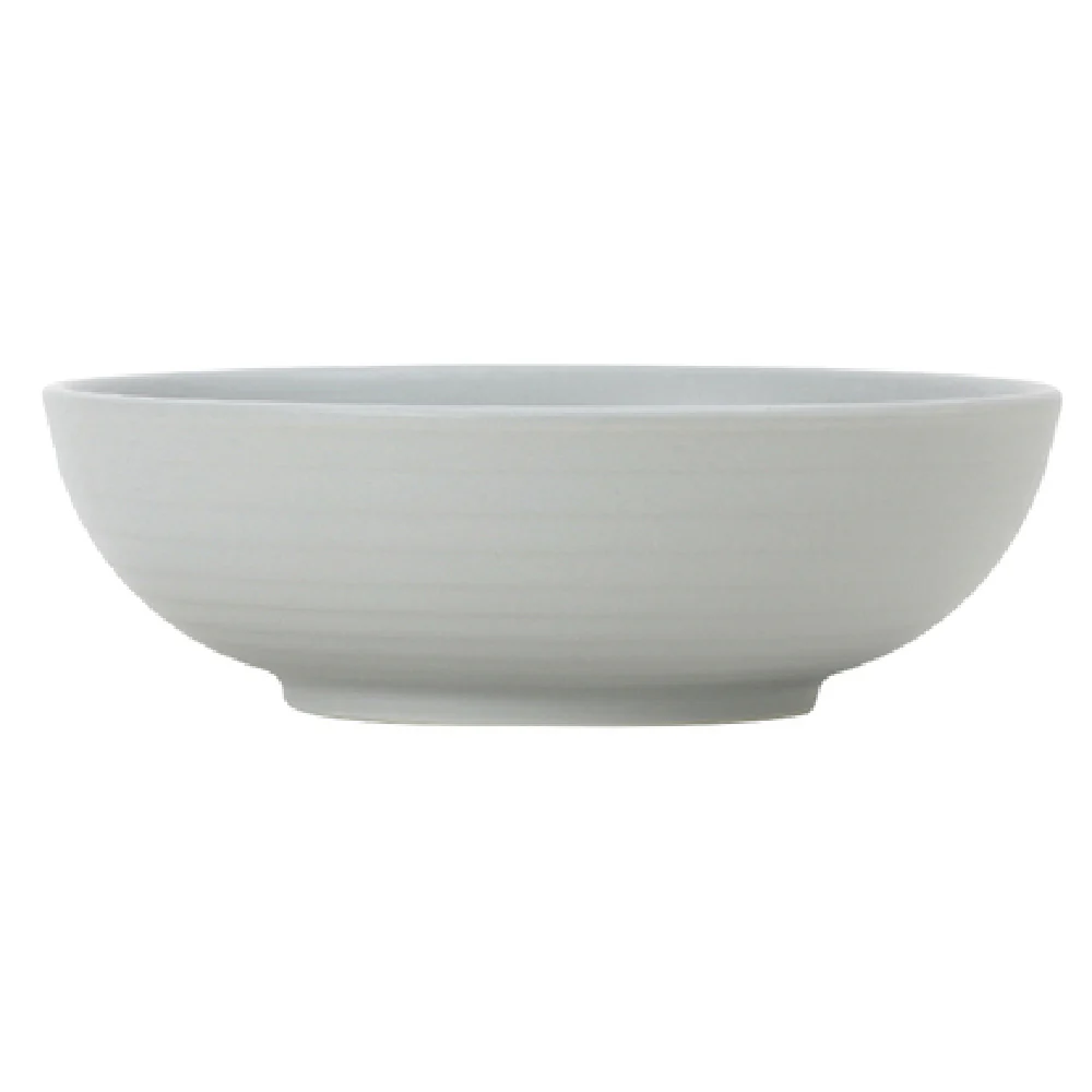 Tuxton VGB-260Y 26 Oz Bowl Round Embossed Porcelain Matte Gray 7-1/8 Inch
