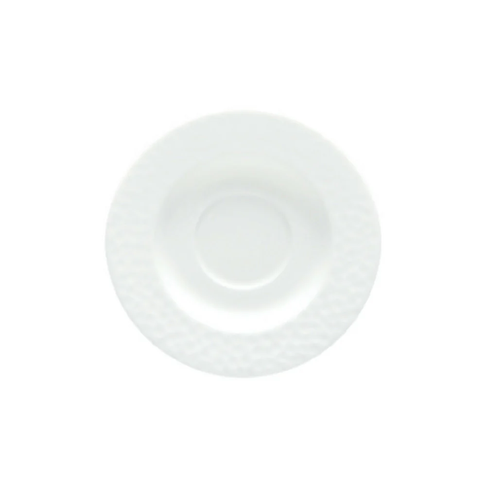 Fortessa HBW-LUNA-490 6.12 Inch Round Luna Coffee Saucer Bone China White Fortessa HBW-LUNA-490 6.12 Inch Round Luna Coffee Saucer Bone China White