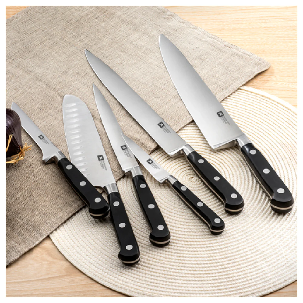Arc Cardinal FN195 8 Inch Knife with MoV Steel Blade Black ABS Handle Arc Cardinal FN195 8 Inch Knife with MoV Steel Blade Black ABS Handle