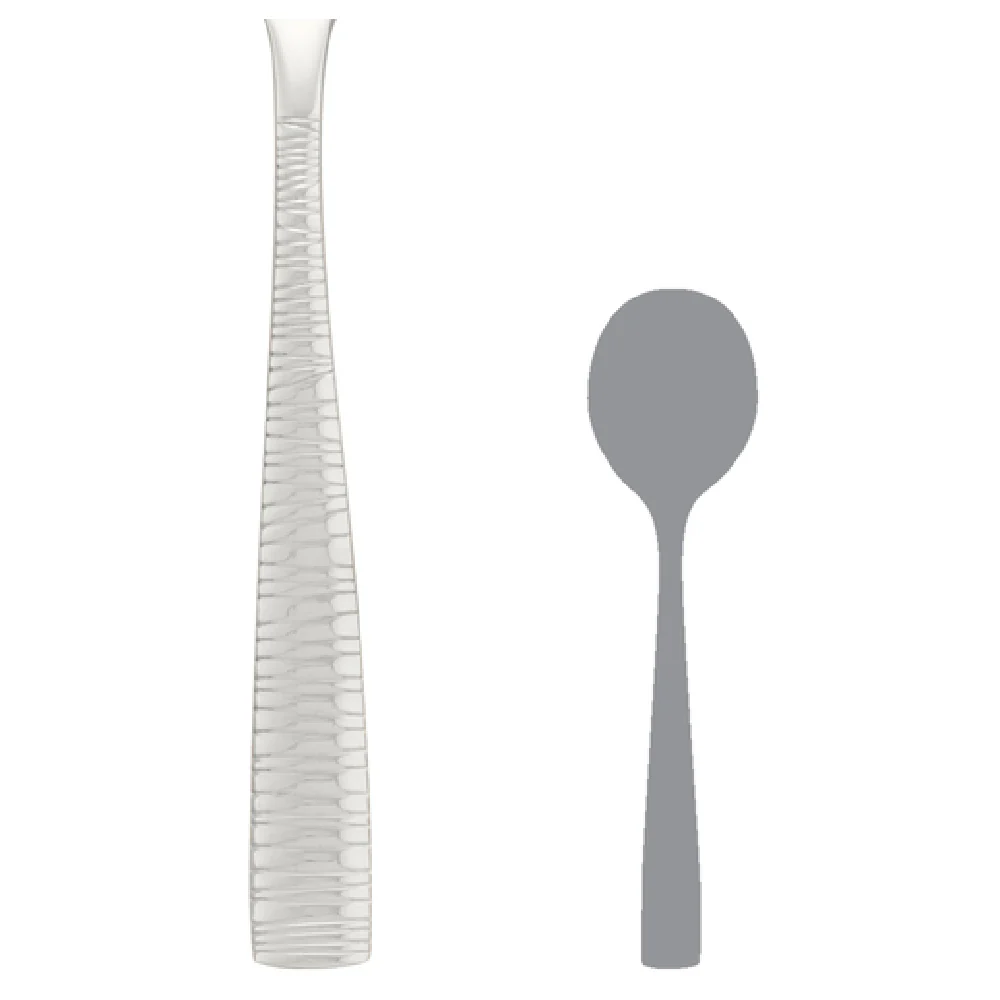 Steelite 5732SX002 7-1/8 Inch Bouillon Soup Spoon 18/10 Stainless Steel