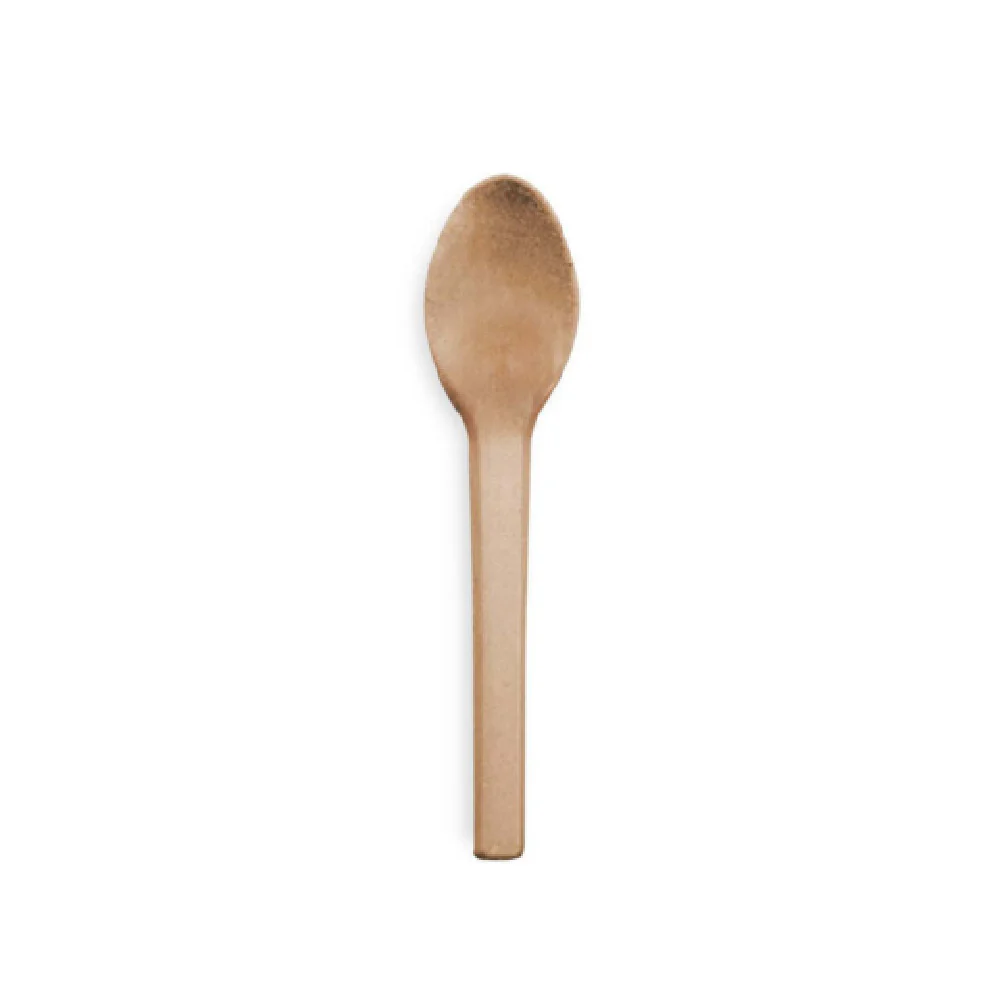 JB Prince RB533 15.25 Inch Dessert Spoon Disposable Bagasse Wood Pulp