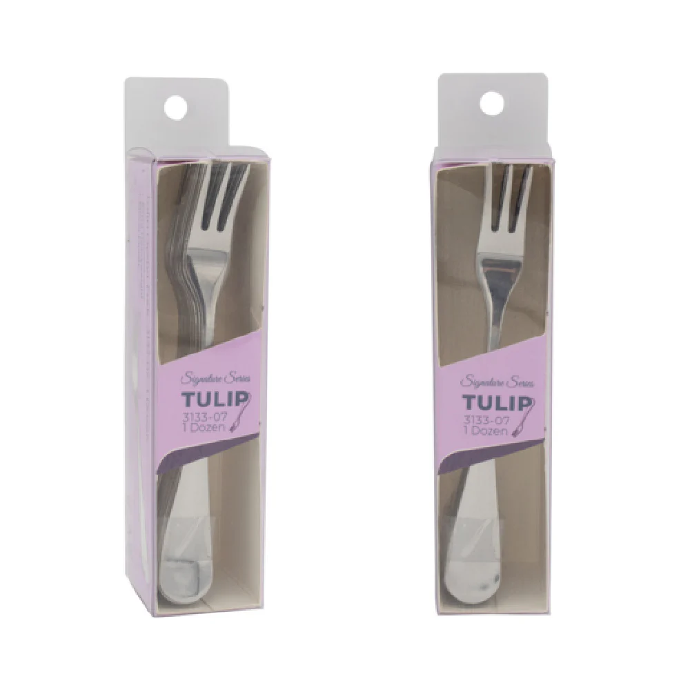 CAC China 3133-07 5-5/8 Inch Tulip CPK Oyster Fork Stainless Steel