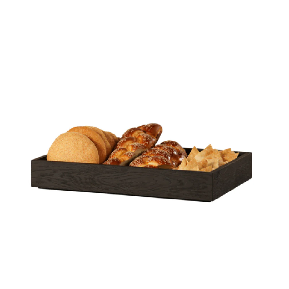Cal-Mil 23106-12203-13 12 Inch Brooklyn Tray Wood Rectangular with Brown Finish