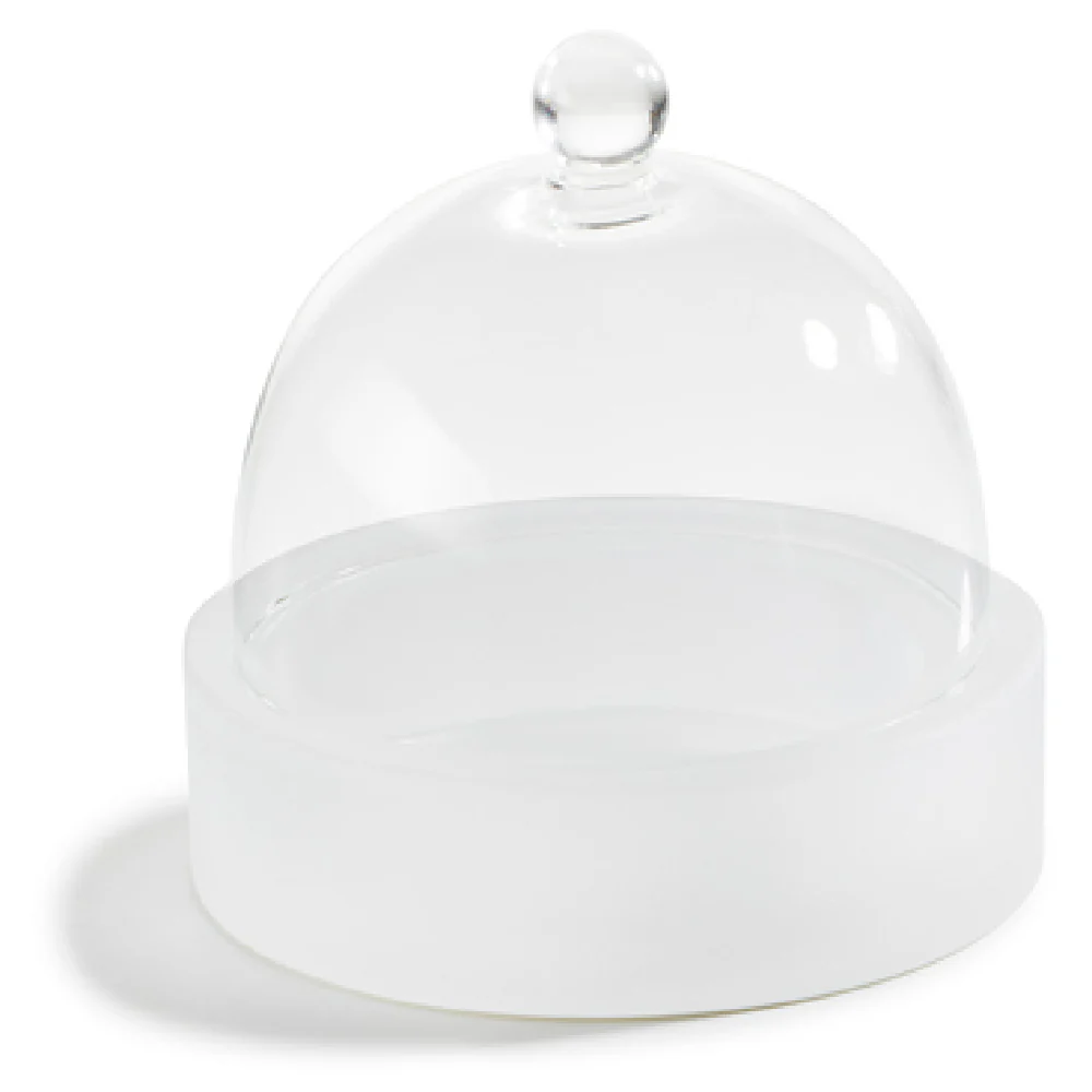 Revol 411675 24-3/4 Oz Cloche and Base Set with Thermal Shock Resistant Resin White Revol 411675 24-3/4 Oz Cloche and Base Set with Thermal Shock Resistant Resin White