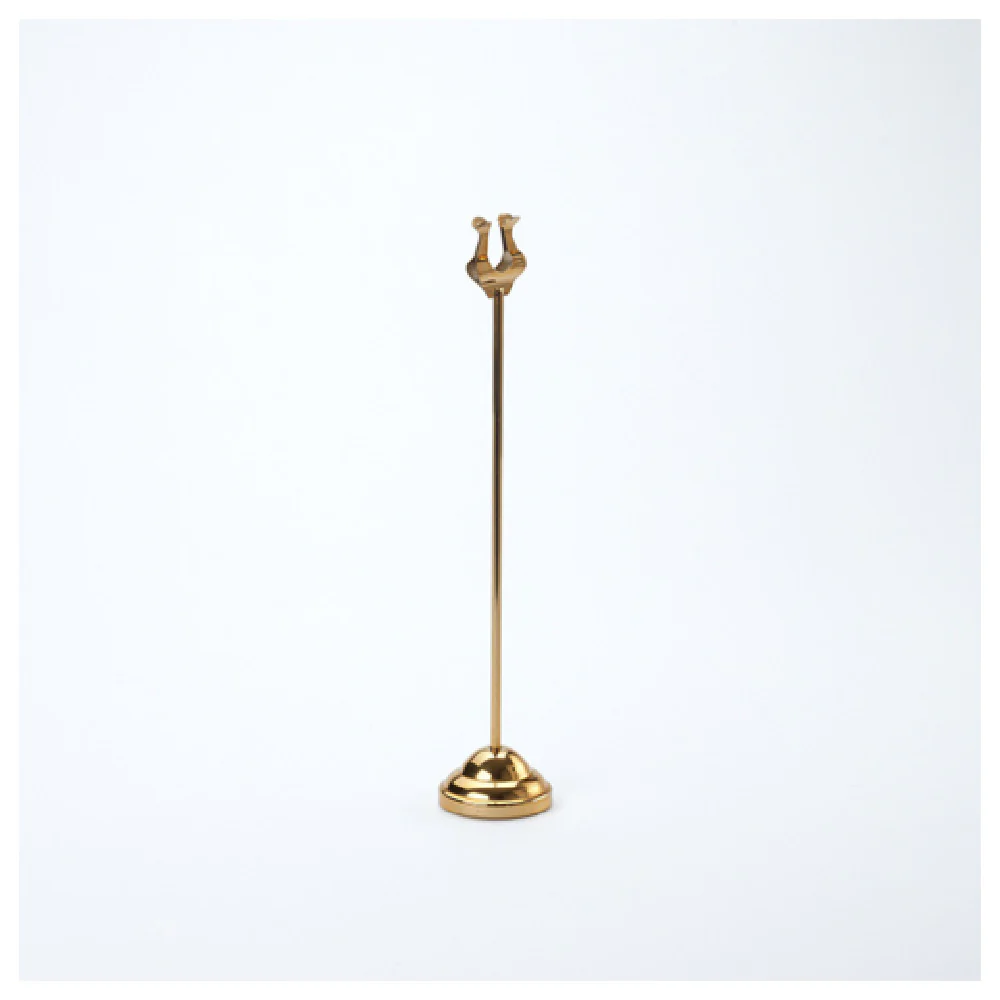 American Metalcraft HPG12 Metal Number Stand Weight Harp Gold Finish American Metalcraft HPG12 Metal Number Stand Weight Harp Gold Finish