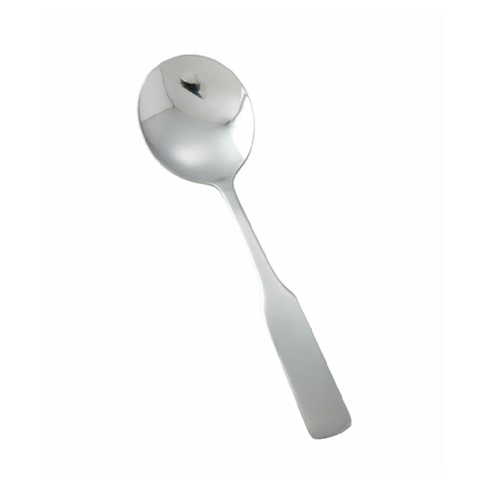 Winco 0016-04 6-1/8 Inch Bouillon Spoon Heavy Weight Satin Finish Stainless Steel