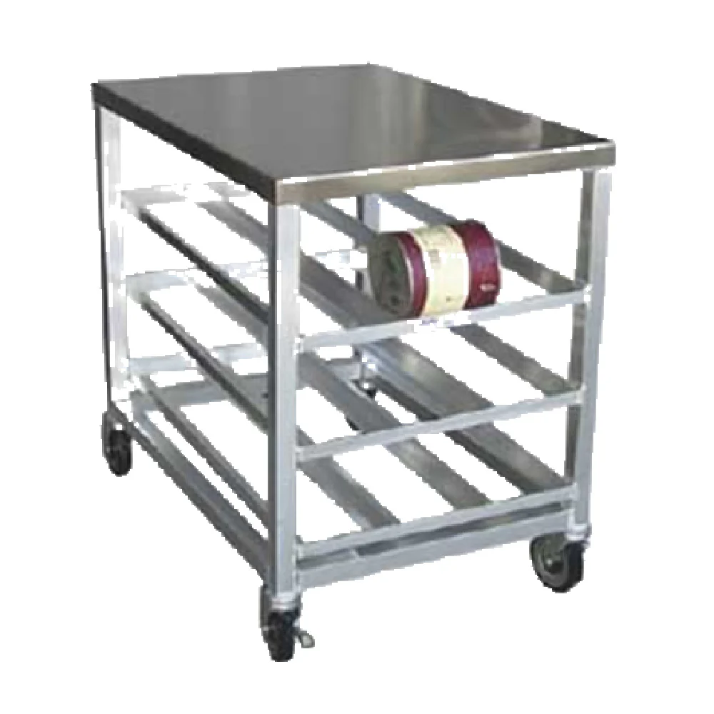 SPG International 4H1613 Kelmax Can Storage Rack Half Size Mobile Design