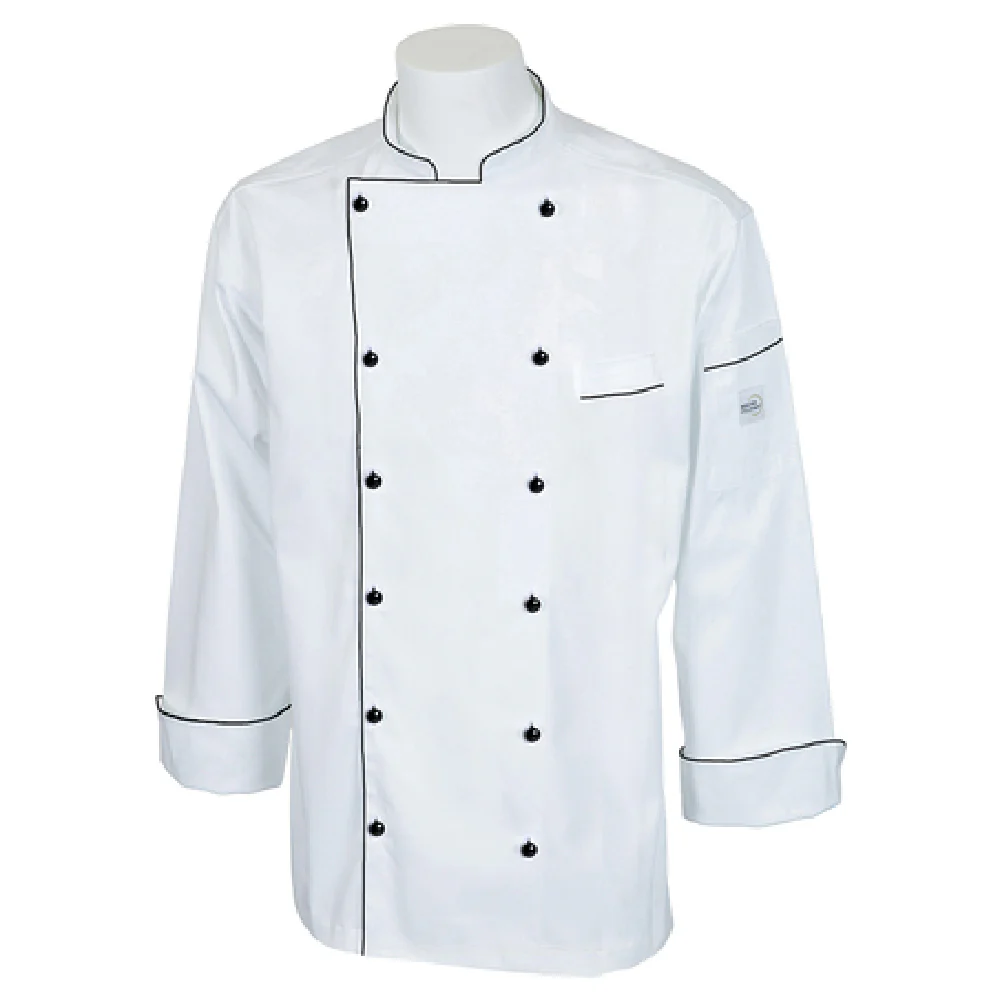 Mercer Culinary M62090WB5X 5XL Renaissance Men's Jacket with Utility Pocket White