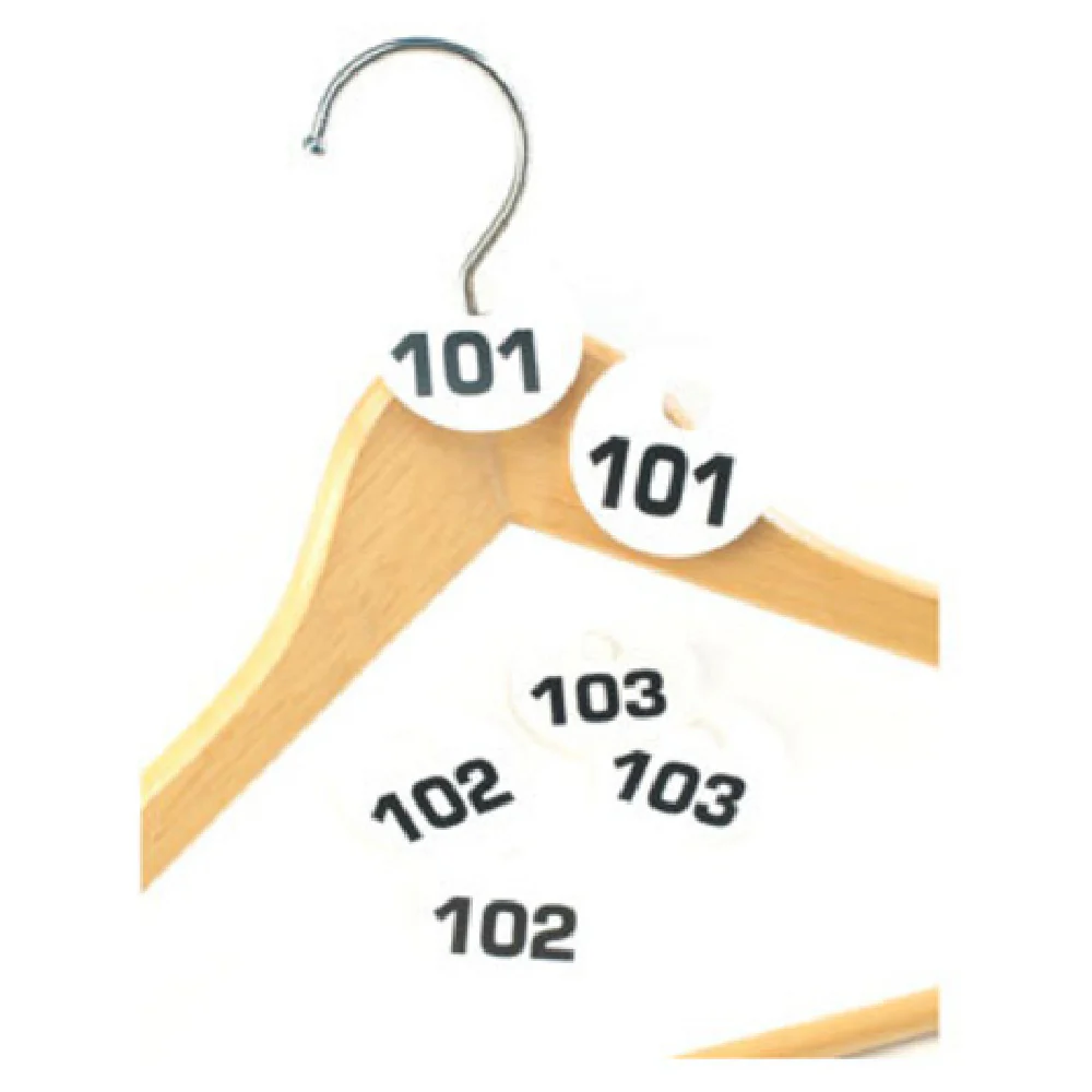 Cal Mil 869-1 1-1/2 Inch Diameter Coat Check Tags Break Resistant 200 Total