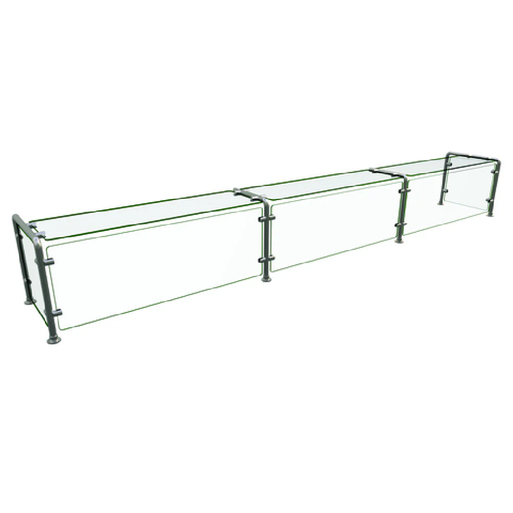 Hatco EP12-12018 120 Inch Full Service Sneeze Guard with Heat Tempered Glass