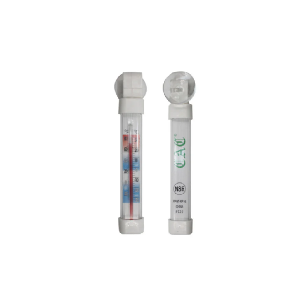 CAC China FPMT-RF16 2-7/8 Inch Liquid in Glass Fridge Freezer Thermometer