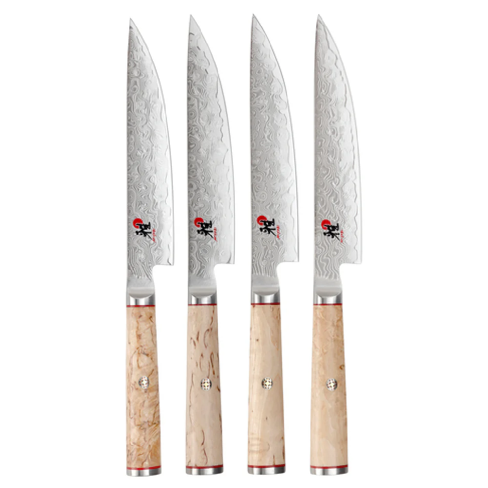 Zwilling 34379-000 5-1/2 Inch Blade 4-piece Knife Set with Karelian Birch Handle