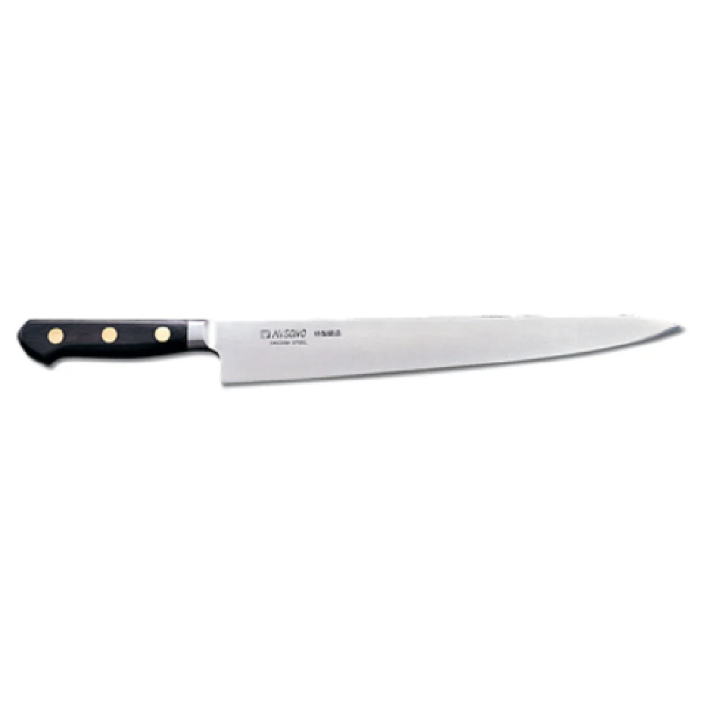 JB Prince Y702 10.5 Knife 10-1/2 Inch Blade Wood Handle Black Forged High Carbon Steel JB Prince Y702 10.5 Knife 10-1/2 Inch Blade Wood Handle Black Forged High Carbon Steel