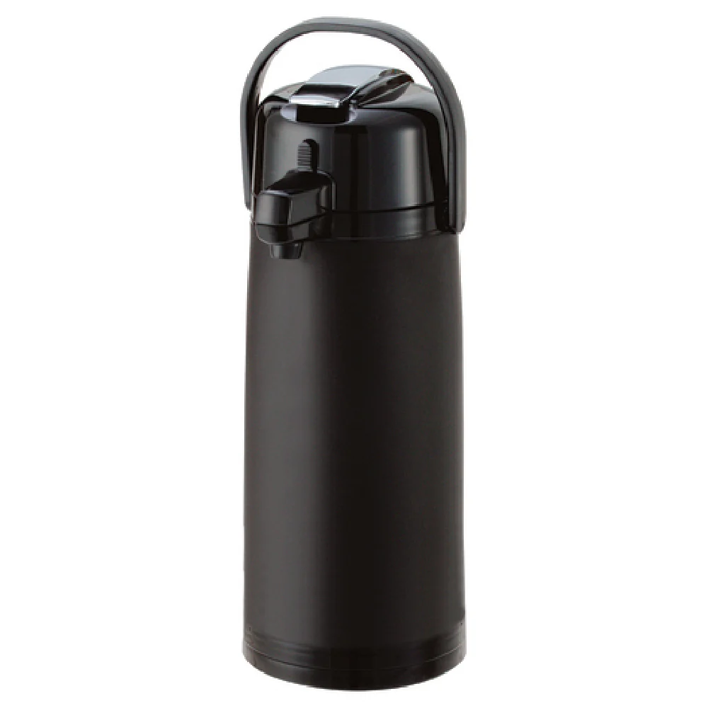 Service Ideas ECALS22SBPBLMAT 6 Inch 2.4 Liter Vacuum Insulated Airpot Plastic Black Matte