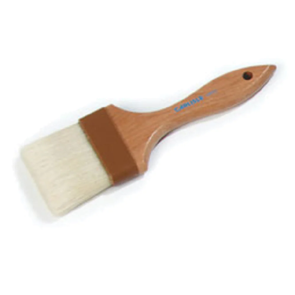 Carlisle 4037500 3 Inch Basting Brush Boars Hair Brush Wooden Handle Brown