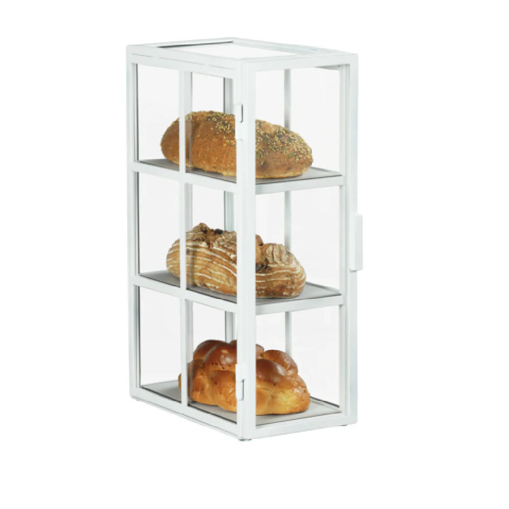 Cal Mil 22030-15 7 Inch Bread Display Dual Hinged Door Acrylic and Steel Cal Mil 22030-15 7 Inch Bread Display Dual Hinged Door Acrylic and Steel