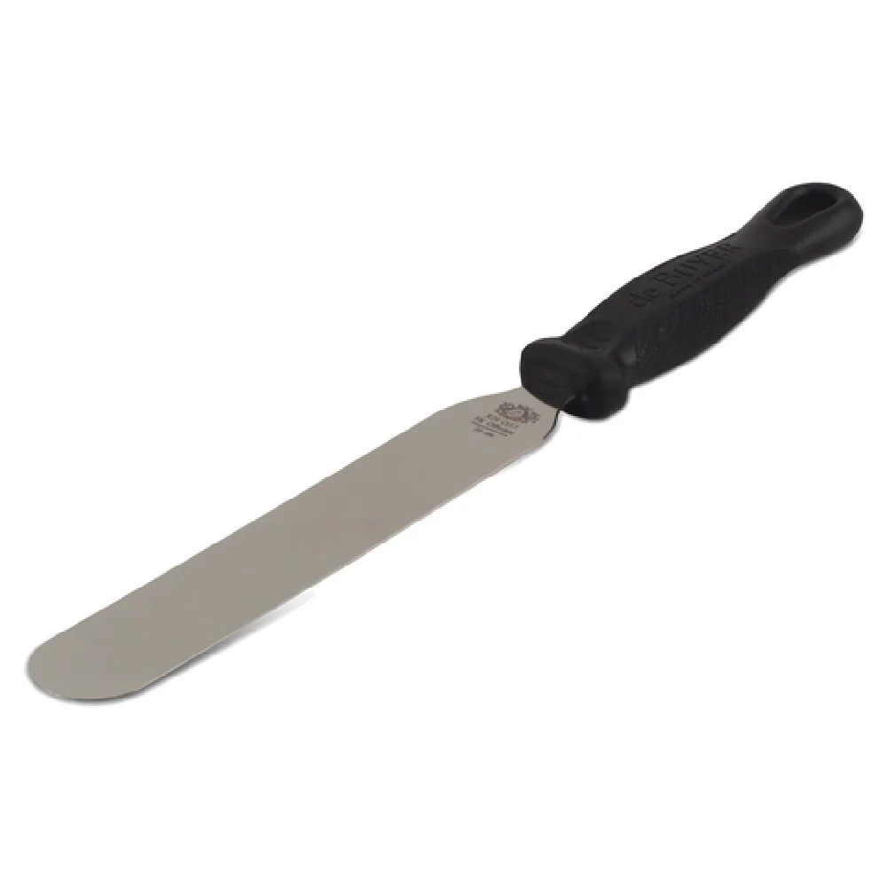 JB Prince U134 20 7-9/10 Inch Pastry Spatula Straight Plastic Black Stainless Steel JB Prince U134 20 7-9/10 Inch Pastry Spatula Straight Plastic Black Stainless Steel
