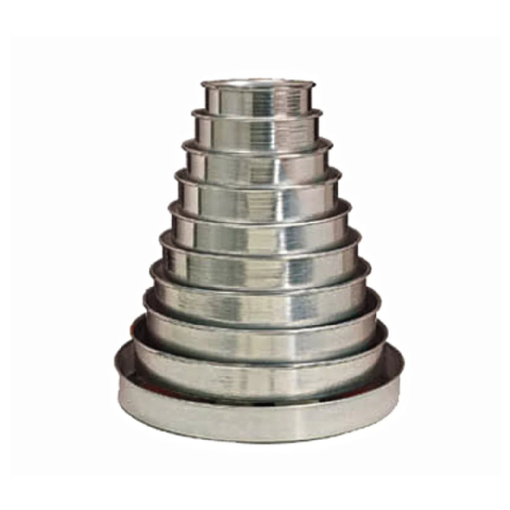 American Metalcraft A80012 6 Inch Cake Pan Set Solid Aluminum Straight Sided