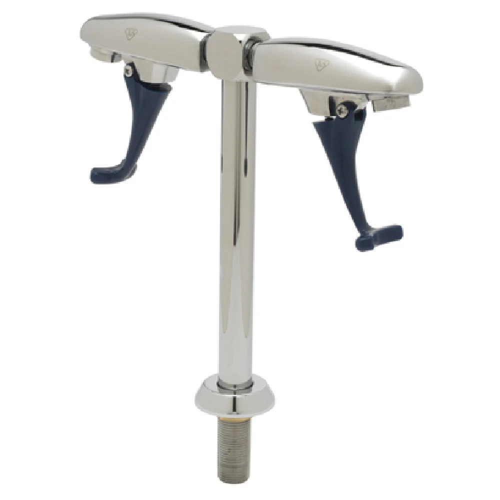 T&S Brass B-1215 Double Glass Filler Faucet Pedestal Push Back T&S Brass B-1215 Double Glass Filler Faucet Pedestal Push Back