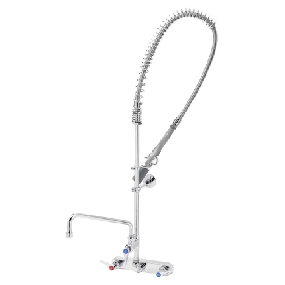 T&S Brass B-5125-12-BJ EasyInstall Workboard Pre-Rinse Unit Wall Mount Mixing Faucet T&S Brass B-5125-12-BJ EasyInstall Workboard Pre-Rinse Unit Wall Mount Mixing Faucet