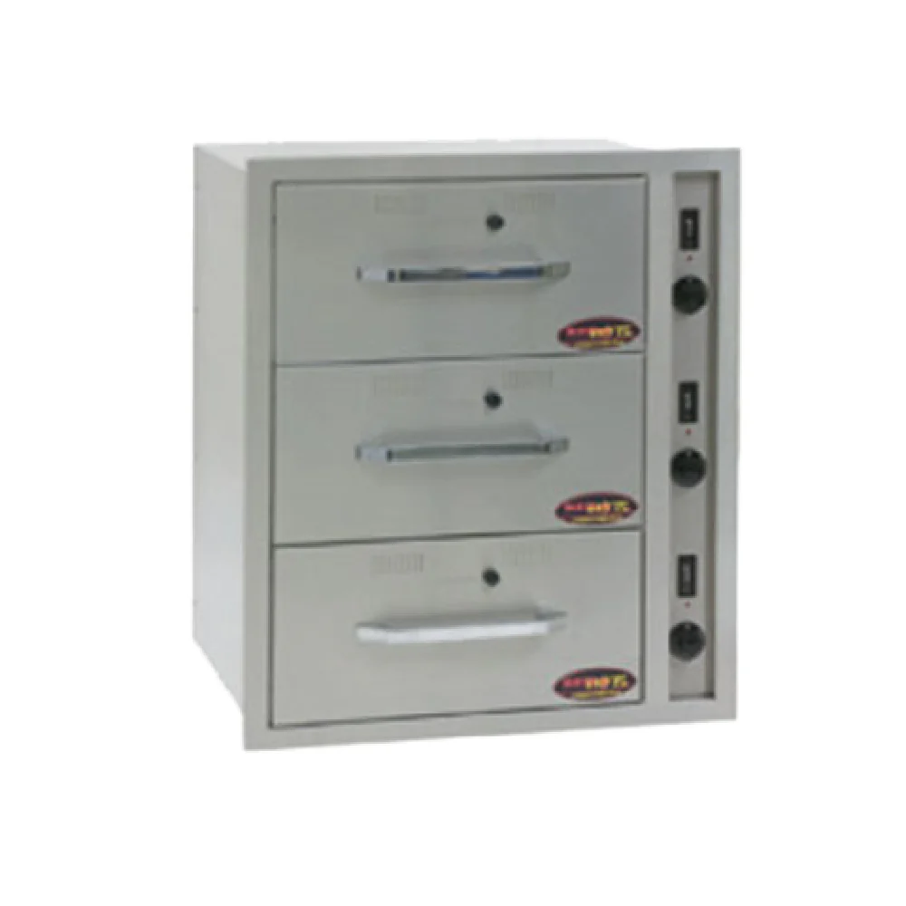 Eagle DWN-3BI-240-X 23 Inch Warming Drawer Built-in Narrow Design Stainless Steel 3 Drawers