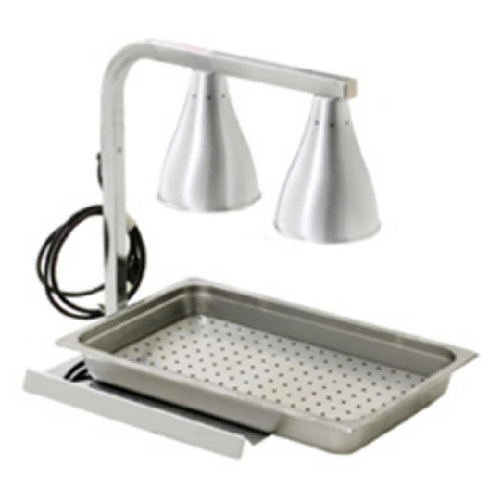 Eagle BW-2-120I 14 Inch RedHots Heat Lamp Portable Stainless Steel Pan Drain Insert Eagle BW-2-120I 14 Inch RedHots Heat Lamp Portable Stainless Steel Pan Drain Insert