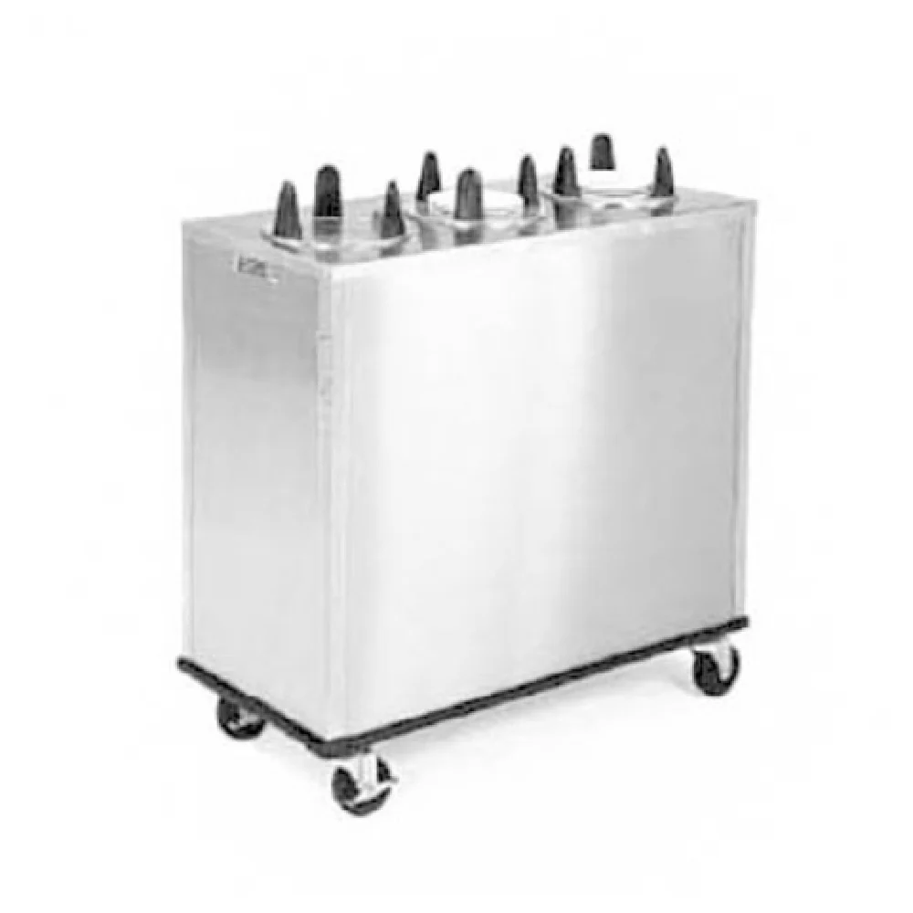 Lakeside 5300 46 Inch Dish Dispenser Non-heated Mobile Stainless Steel with Tubes