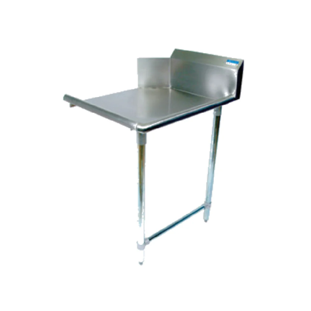 BK Resources BKCDT-36-R 36 Inch Clean Dishtable with 18 Gauge Stainless Steel Top