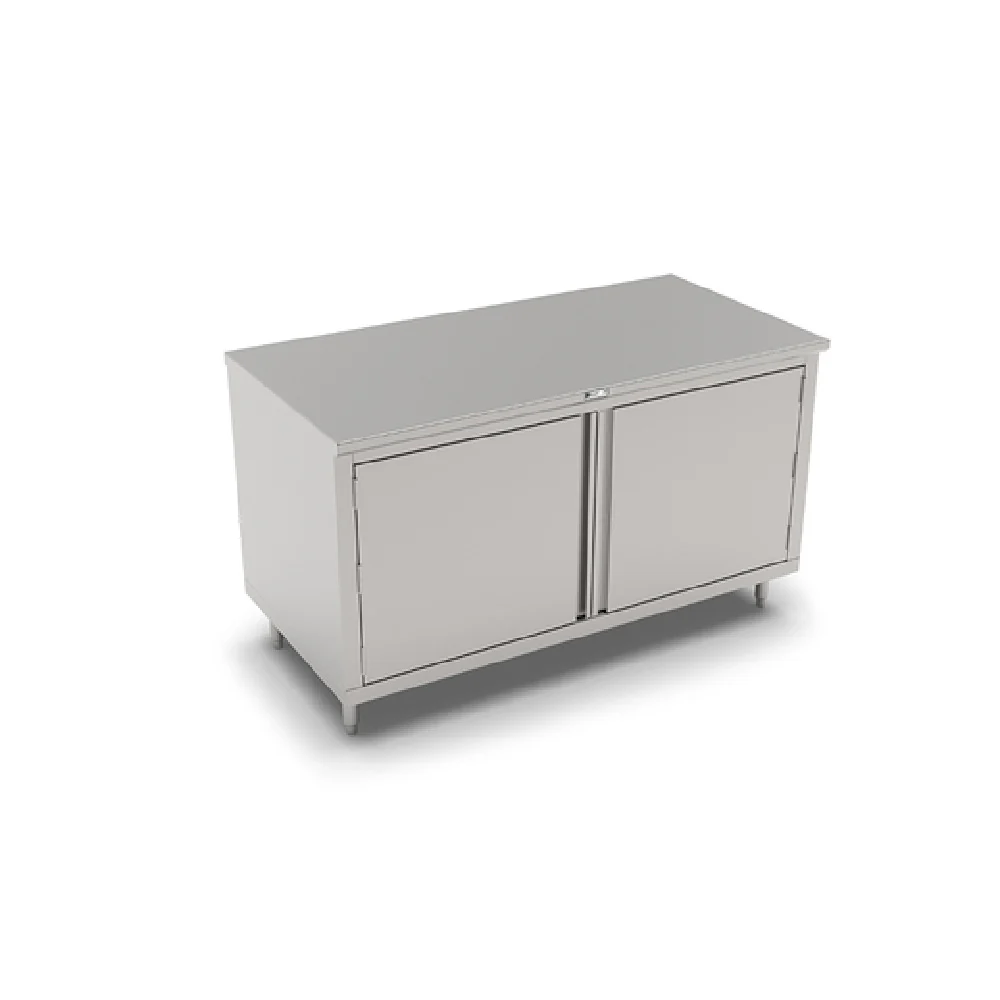 John Boos 4CH6-2460 60 Inch Work Table Stainless Steel Cabinet Base with Hinged Doors John Boos 4CH6-2460 60 Inch Work Table Stainless Steel Cabinet Base with Hinged Doors