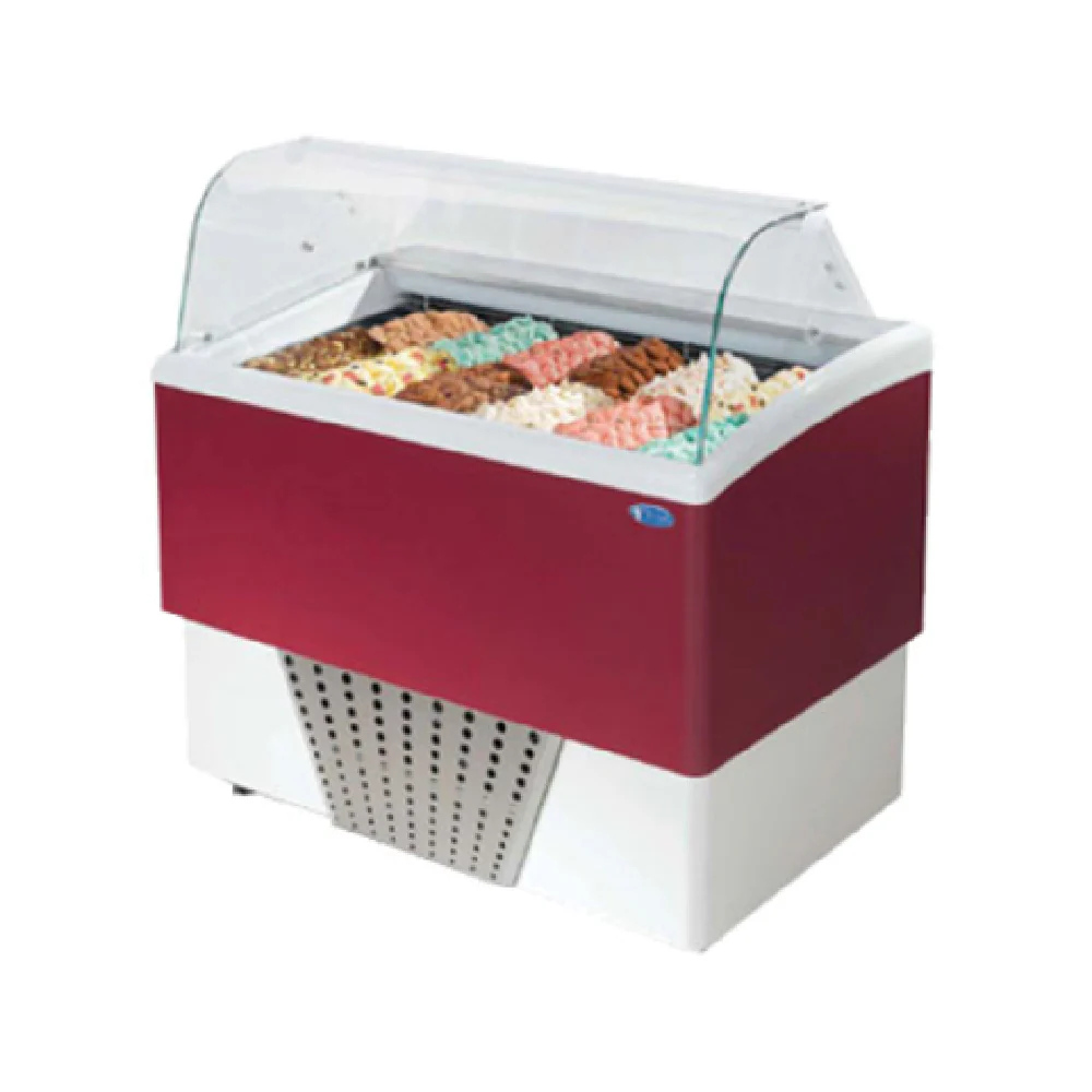 Stoelting CD-BR66-37-WP 46 Inch Gelato Display Cabinet Forced Air Cooling with Curved Glass