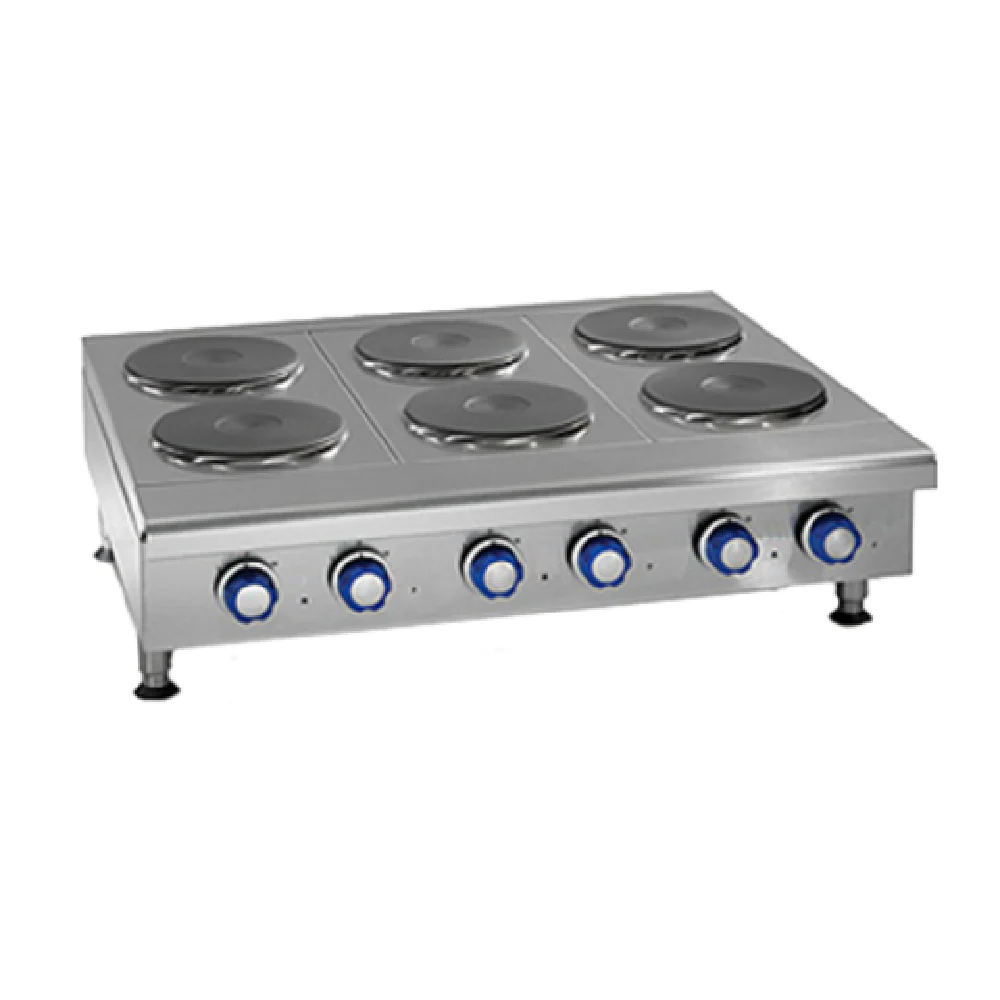 Imperial IHPA-10-60-E_208/60/3 60 Inch Electric Hotplate Countertop with 10 Burners