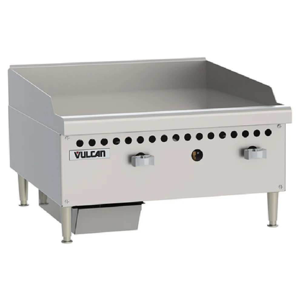 Vulcan VCRG36-M-QS-PLATINUM_LP 36 Inch Gas Countertop Griddle with 3 Burners 75000 BTU Vulcan VCRG36-M-QS-PLATINUM_LP 36 Inch Gas Countertop Griddle with 3 Burners 75000 BTU