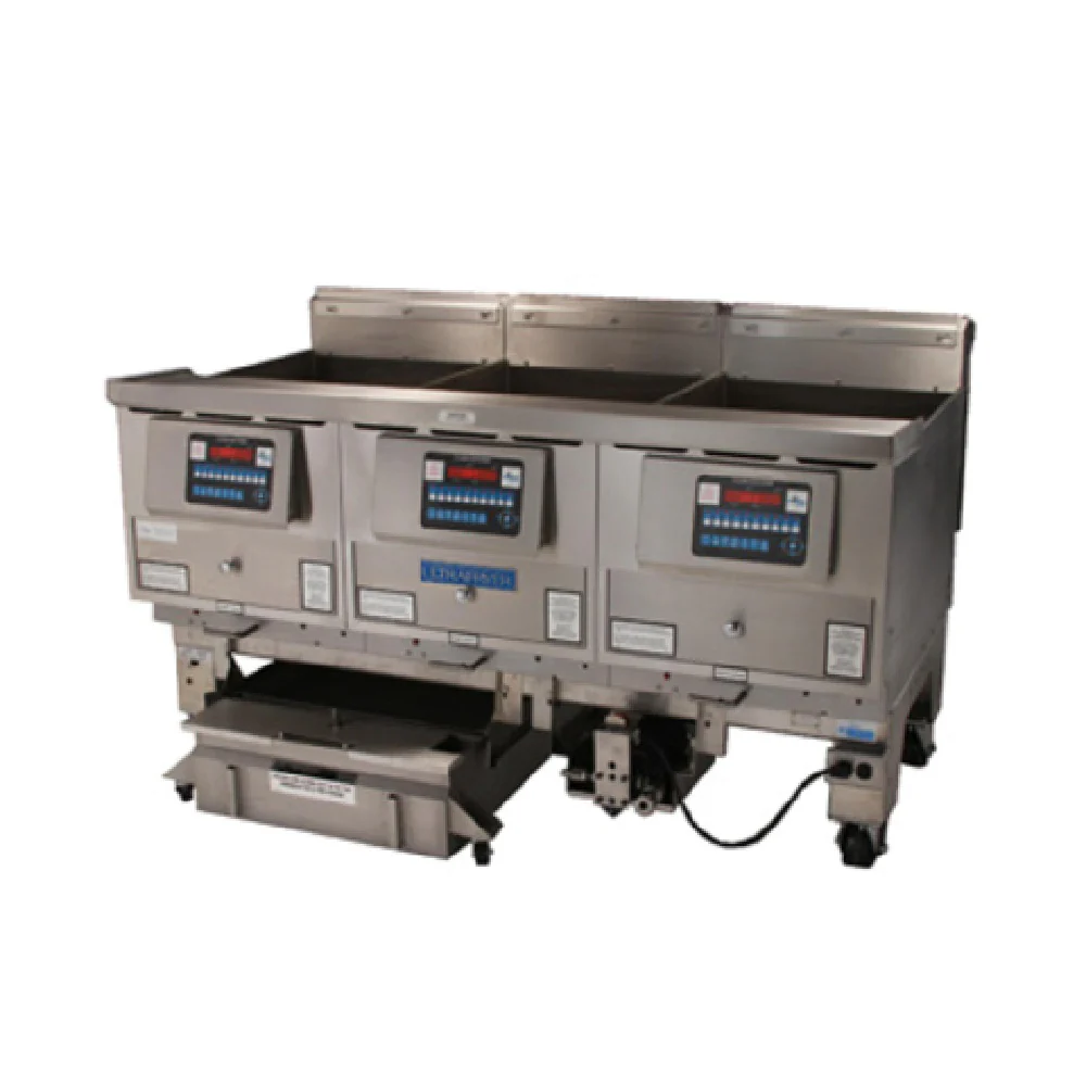 Ultrafryer Systems B-P20-20-3-UC_NAT 64 Inch with 3 Vats Gas Deep Fryer 225000 BTU