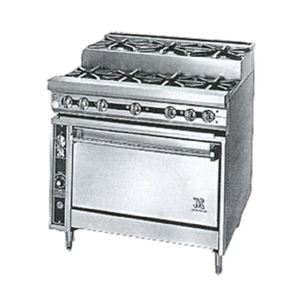 Jade Range JTRHE-4-3-36C_LP 36 Inch Gas Heavy Duty Range with Convection Oven 4 30,000 BTU Burners Jade Range JTRHE-4-3-36C_LP 36 Inch Gas Heavy Duty Range with Convection Oven 4 30,000 BTU Burners