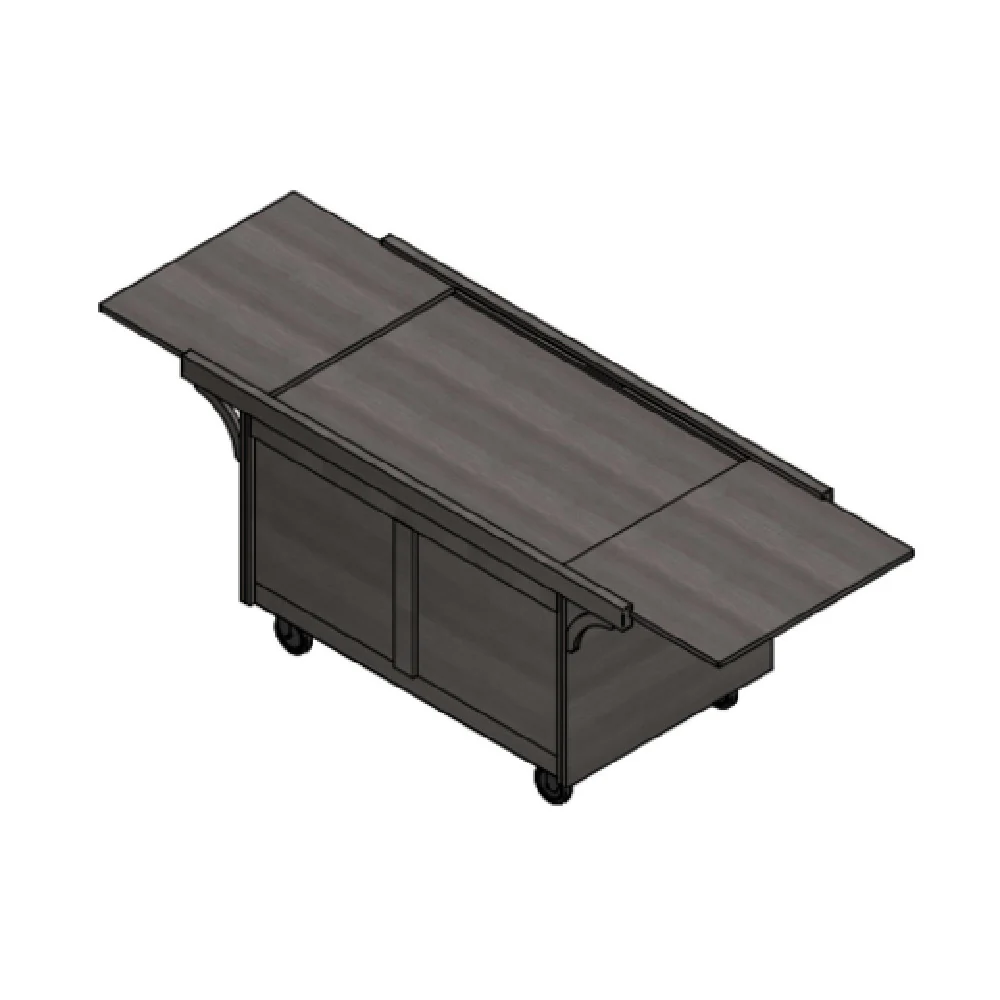 Spring USA TRC4834 29 Inch Induction Cart with Drop-in Range and Condiment Wells