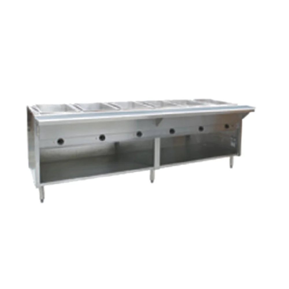 Eagle HT6OB-NG 94 Inch Hot Food Table Gas 21,000 BTU with 6 Wells