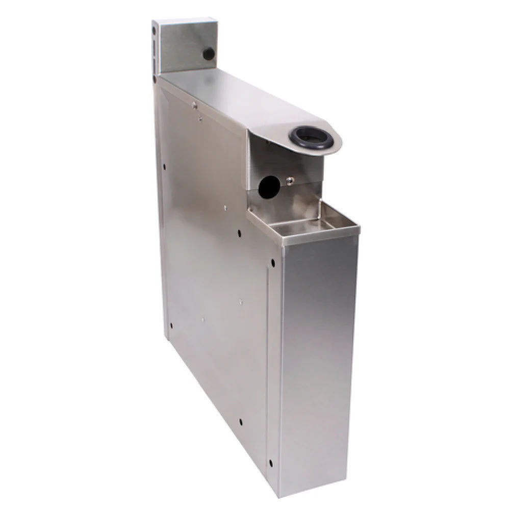 Glastender C-SHB-4 4 Inch Built-in Underbar Soda Gun Holder Stainless Steel with Drip Pan