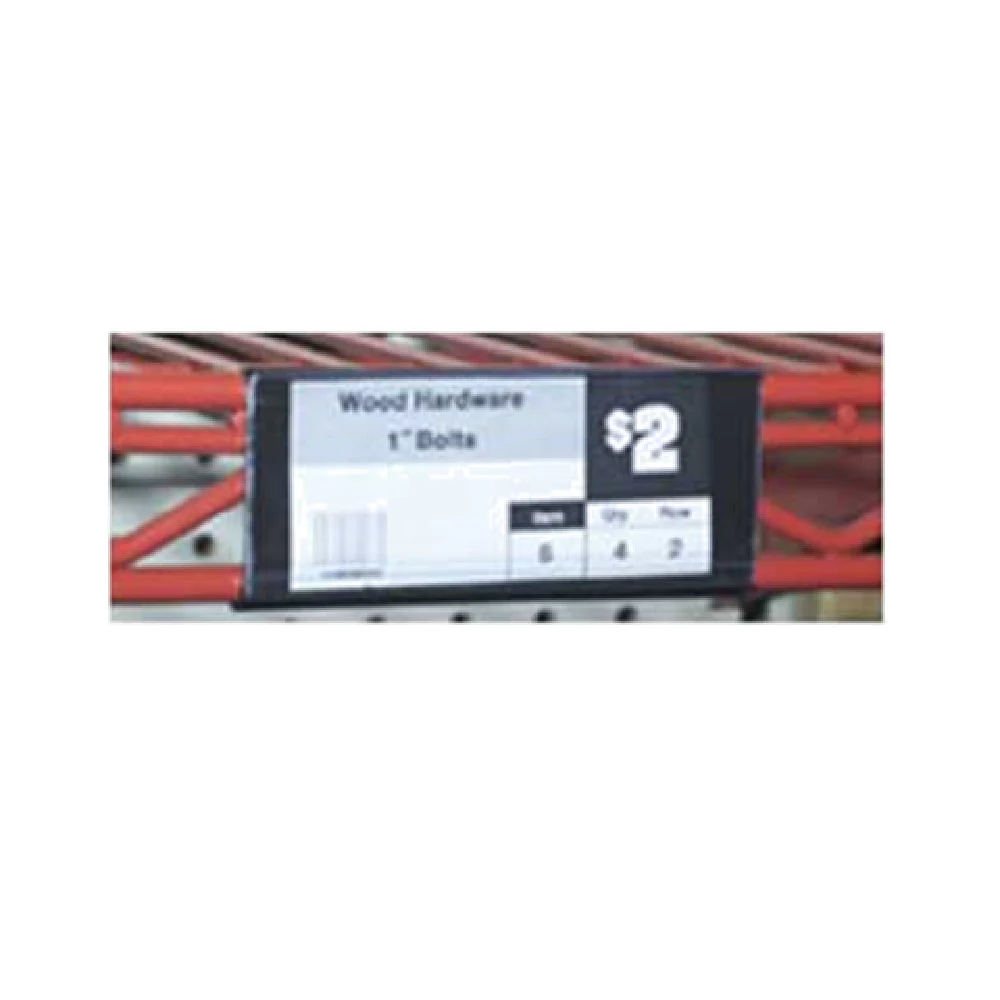 Eagle A206220 31 Inch Plastic Label Holder Snaps onto Shelf Edge Black Eagle A206220 31 Inch Plastic Label Holder Snaps onto Shelf Edge Black