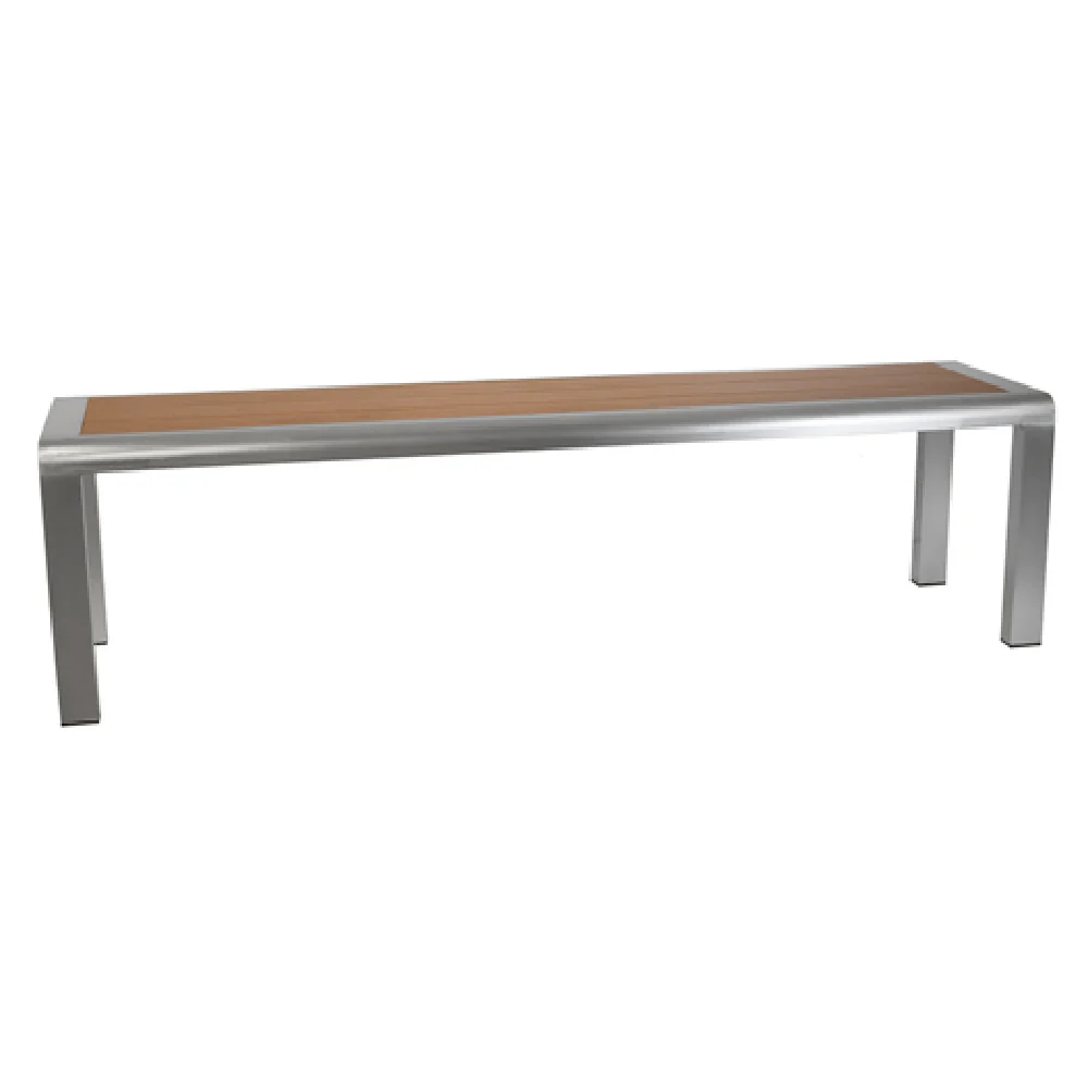 Emuamericas LLC A1022-22-404 66 Inch Bench Outdoor Indoor Slatted Aluminum Frame Emuamericas LLC A1022-22-404 66 Inch Bench Outdoor Indoor Slatted Aluminum Frame