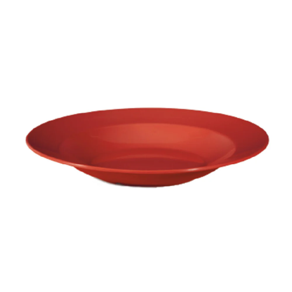 GET Enterprises B-1611-CR 11 Inch 16 Oz Round Bowl with Wide Rim Cranberry Melamine
