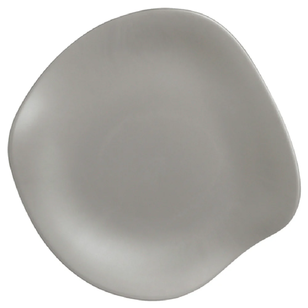 Steelite 7006DD028 11.5 Inch Marisol Plate Melamine Gray Flat Free Form