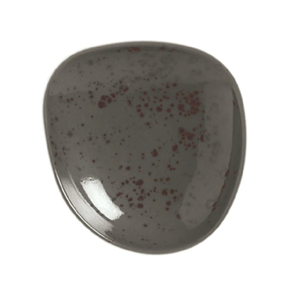 Libbey 9381231-63044 12-3/8 Inch Organic Plate Porcelain Dark Gray